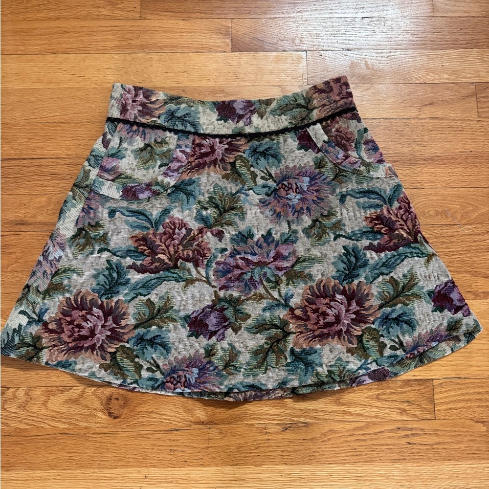 Free People Floral Tapestry Boho Skirt Women’s 8